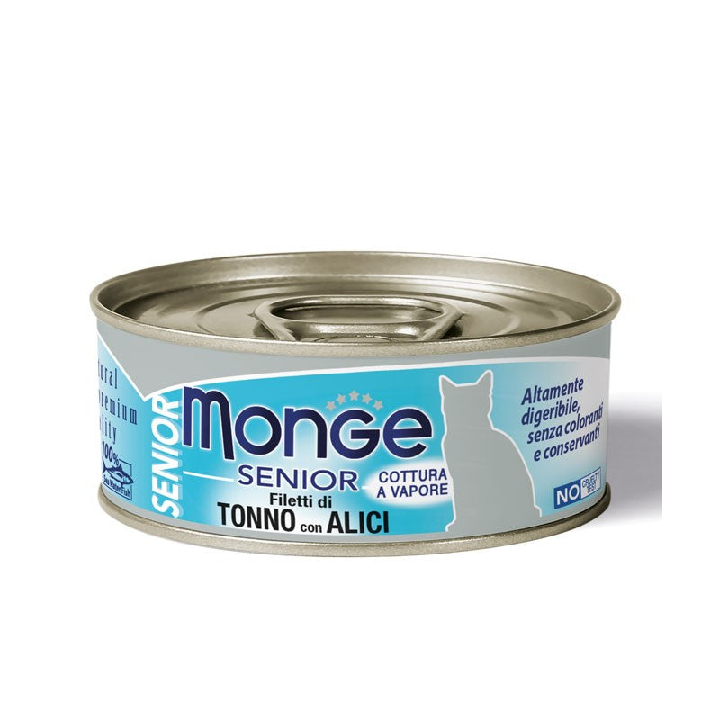 Monge Cat Jelly gr.80 Tonno e Alici Senior