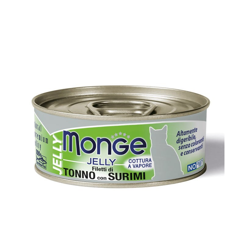 Monge Cat Jelly gr.80 Filetti di Tonno con Surimi