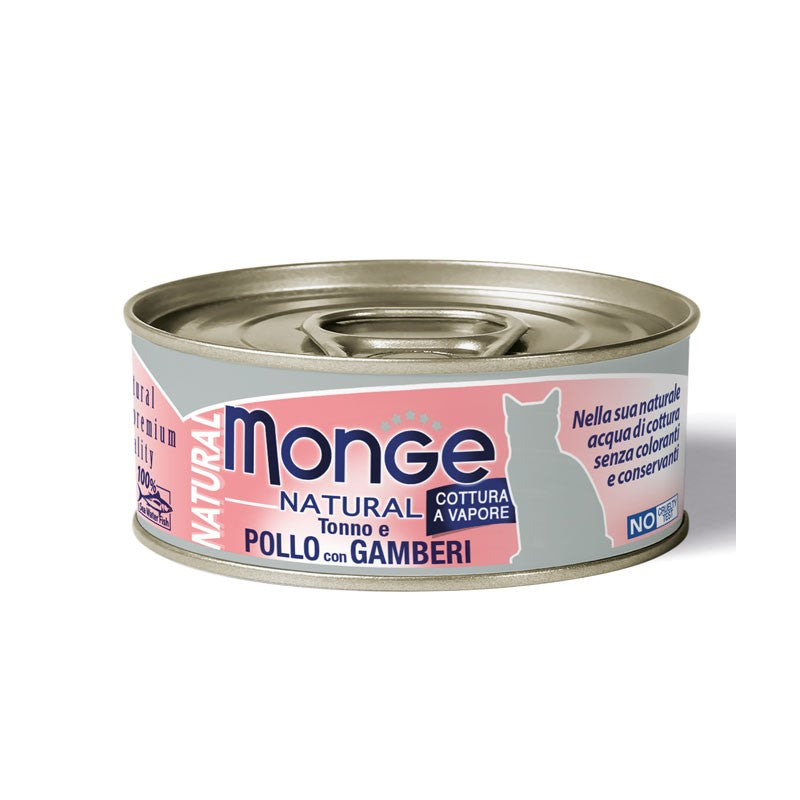 Monge Cat Natural gr.80 Tonno Pollo e Gamberetti