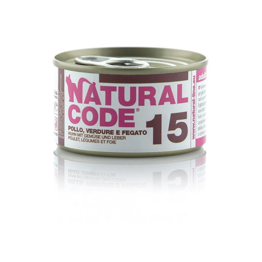 Natural Code 15 Cat gr.85 Pollo Verdure e Fegato