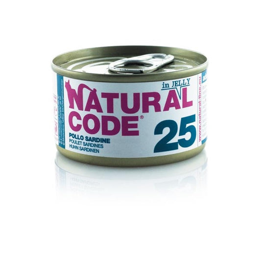Natural Code 25 Cat gr.85 Pollo e Sardine Jelly