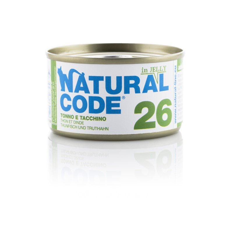 Natural Code 26 Cat gr.85 Tonno e Tacchino Jelly
