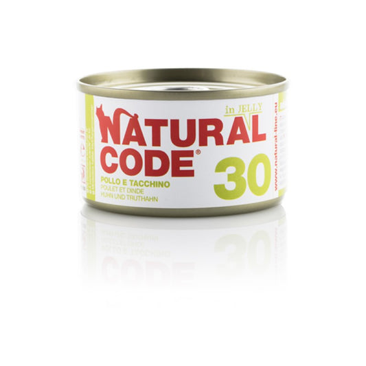 Natural Code 30 Cat gr.85 Pollo e Tacchino Jelly