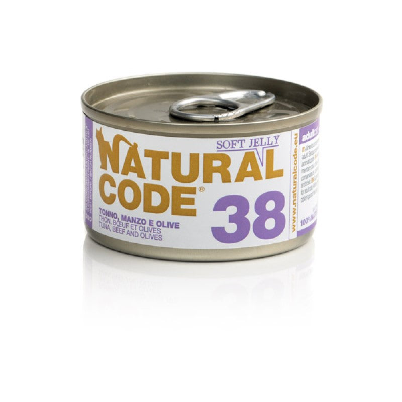 Natural Code 38 Cat gr.85 Tonno Manzo e Olive Jelly