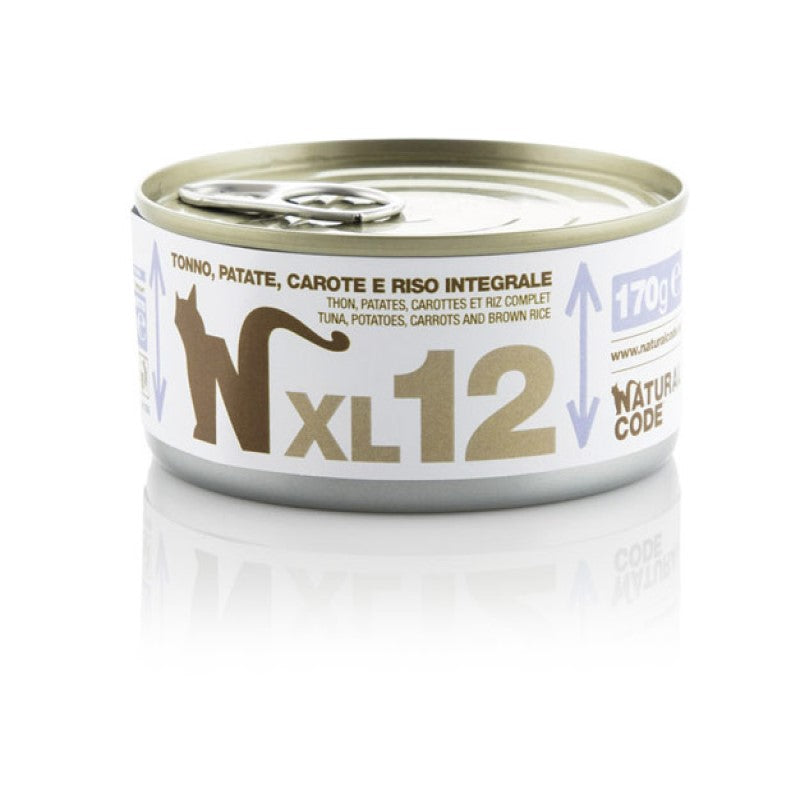 Natural Code XL 12 Cat gr.170 Tonno Patate Carote e Riso Integrale