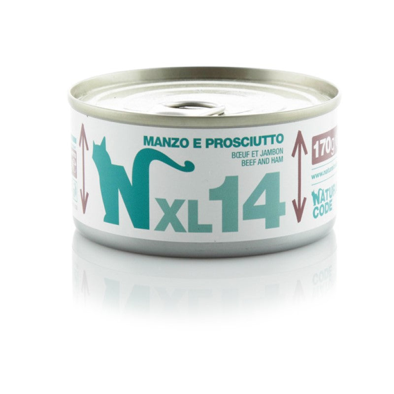 Natural Code XL 14 Cat gr.170 Manzo e Prosciutto
