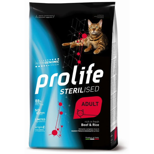 Prolife Cat Sterilised Manzo e Riso