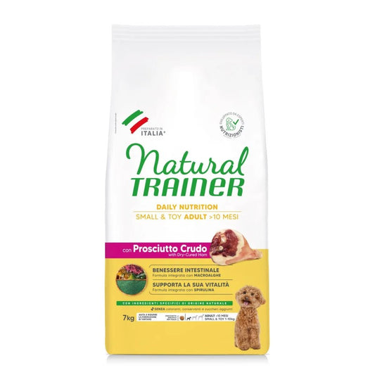 Natural Trainer Dog Adult Mini Small & Toy Prosciutto e Riso