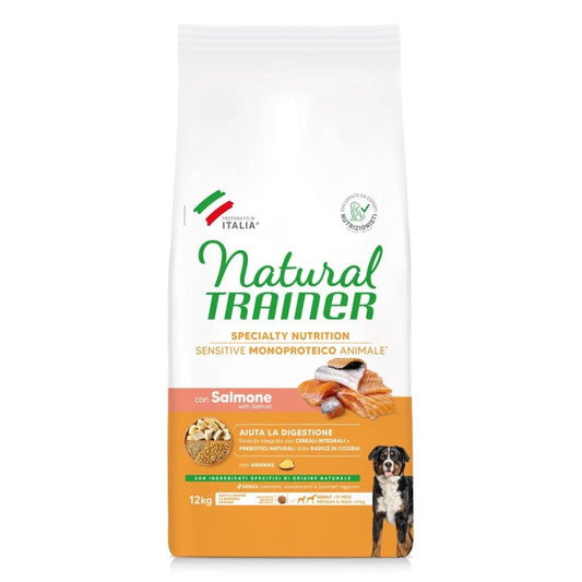 Trainer Natural Dog Sensitive No Gluten Medium Maxi Adult Salmone