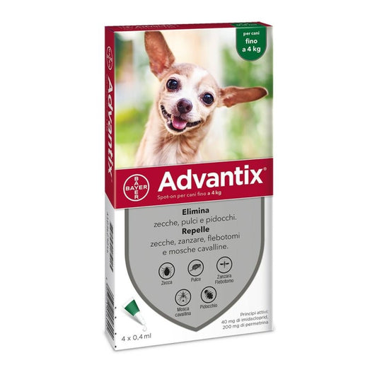 Advantix Spot On per Cani fino 4 kg