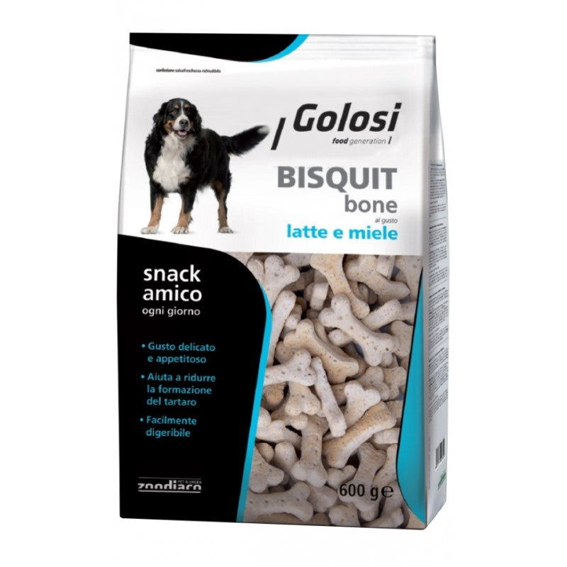 Golosi Bisquit Bone Latte e Miele gr 600