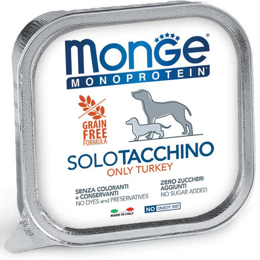 Monge Monoprotein Pate Solo Tacchino gr 150