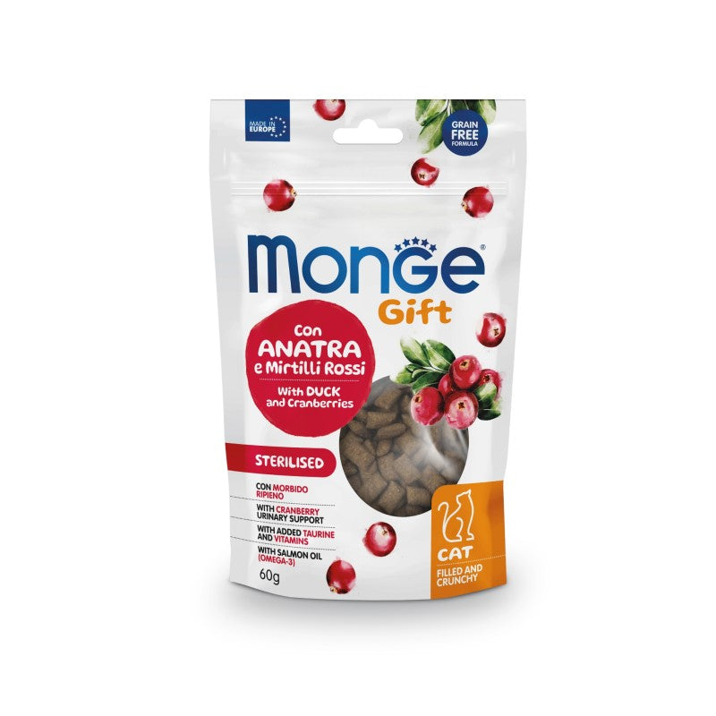 Monge Gift Cat Filled and Crunchy Sterilised Anatra gr 60