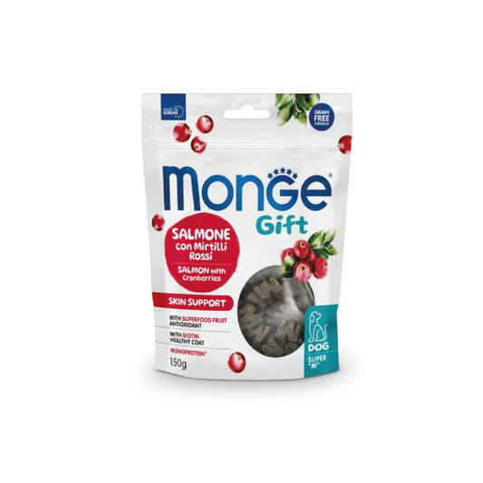 Monge Gift Dog Super M Skin Support Salmone gr 150